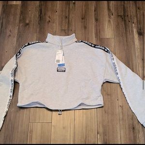 Grey Adidas crop top